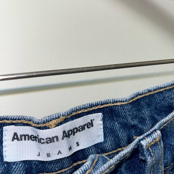 American Apparel Blue Jean Shorts - Picture 3 of 6
